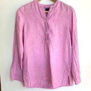 J.Crew  pink linen top